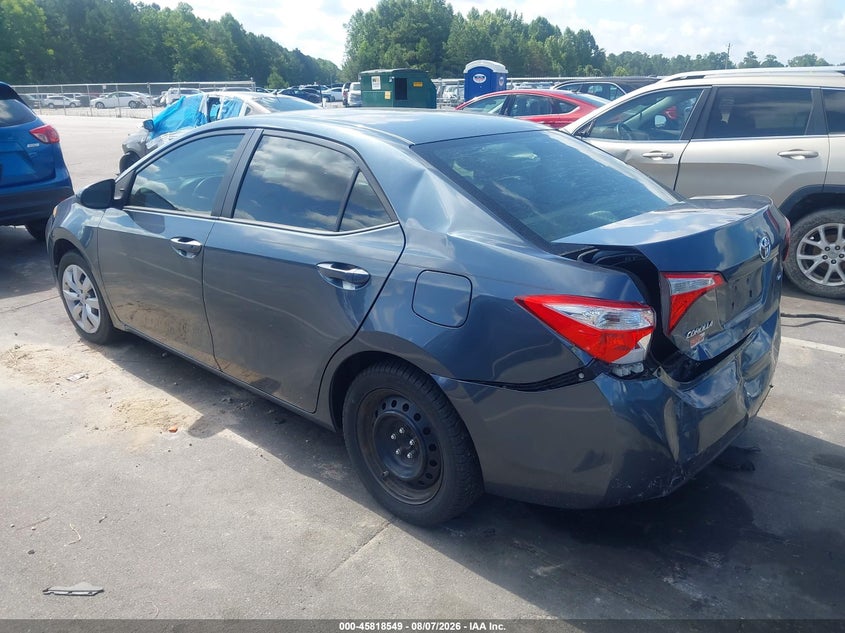 Vin: 2t1burhe8fc439351, lot: 46317431, toyota corolla le 20153
