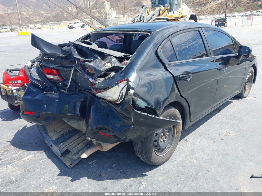 Vin: 19xfb2f83fe261278, lot: 46317443, honda civic ex 20154