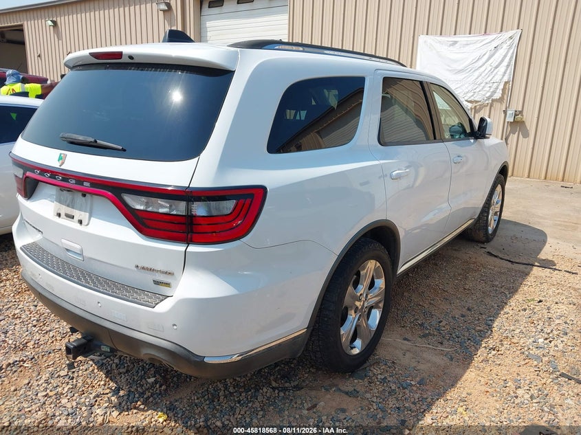 Vin: 1c4rdhdg4ec351615, lot: 46317449, dodge durango limited 20144
