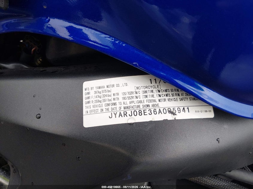YAMAHA FZ6 2006