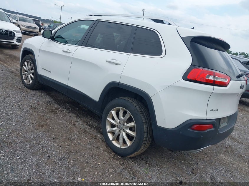 Vin: 1c4pjmds5fw716560, lot: 46317581, jeep cherokee limited 20153