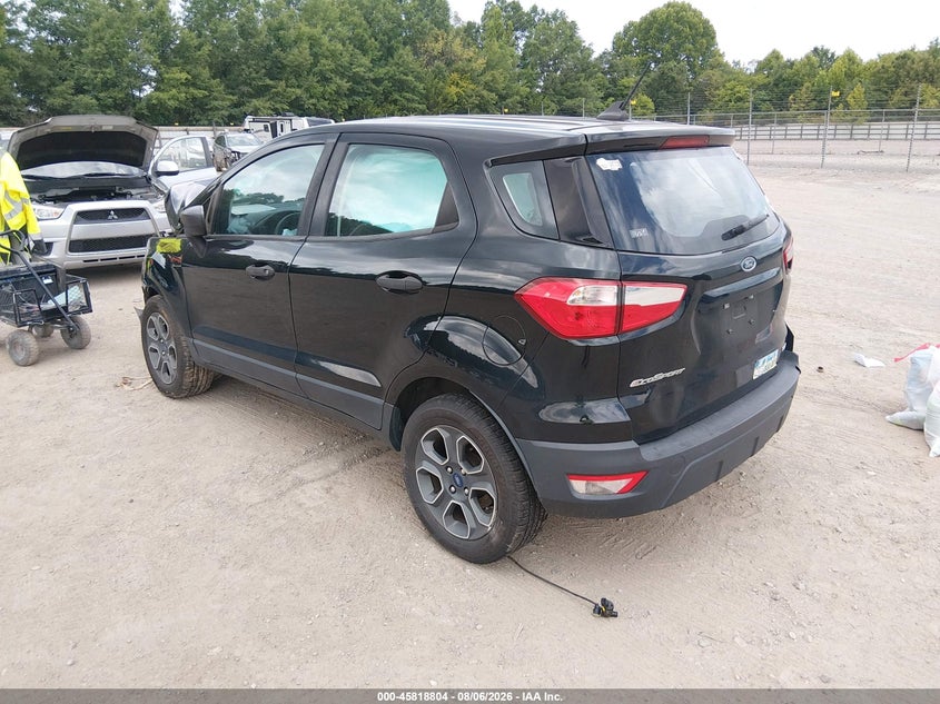 Vin: maj3s2fe2lc393711, lot: 46317685, ford ecosport s 20203