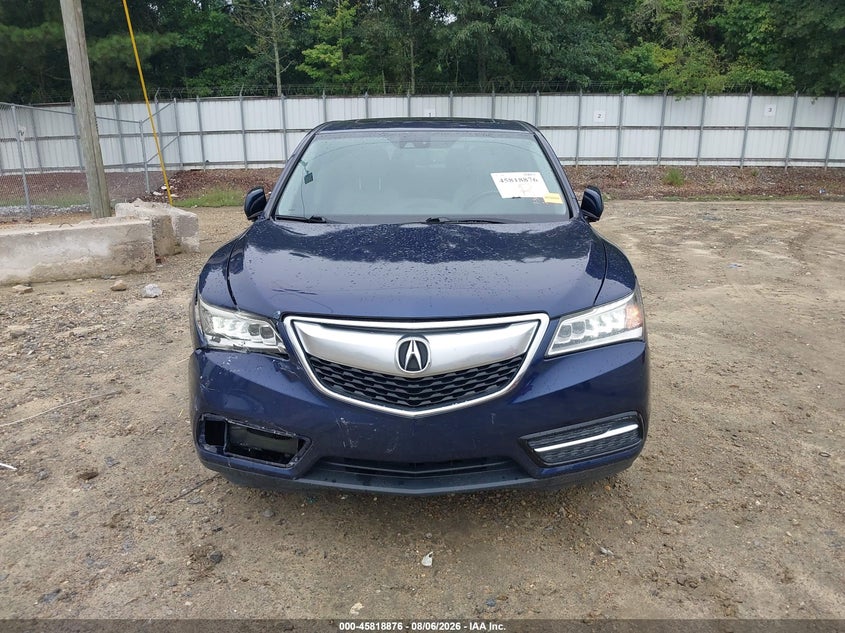 ACURA MDX 2014 VIN 5FRYD3H46EB018753