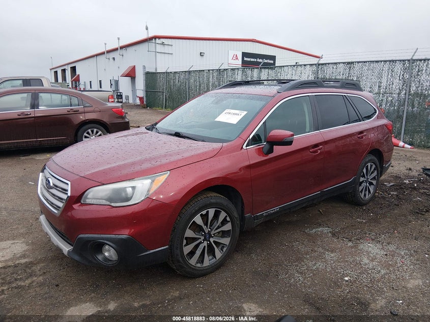 Vin: 4s4bsanc0h3434582, lot: 46317764, subaru outback 2.5i limited 20172