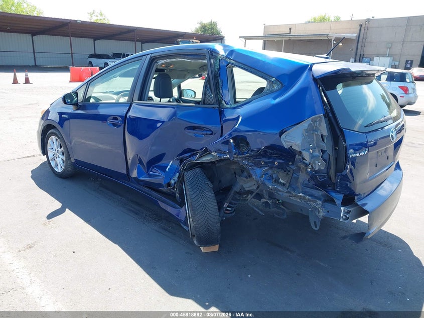 Vin: jtdzn3eu8e3331677, lot: 46317773, toyota prius v five 20143