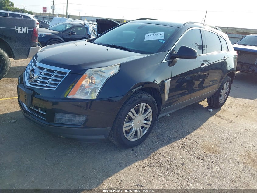 Vin: 3gyfnae3xfs580325, lot: 46317791, cadillac srx standard 20152