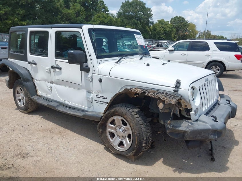 Vin: 1c4bjwkg7jl838593, lot: 46317866, jeep wrangler jk unlimited sport rhd 4x4 2018 img_1