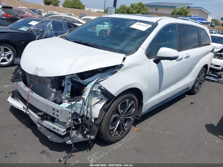Vin: 5tderkec2ss289408, lot: 46317901, toyota sienna platinum 20252