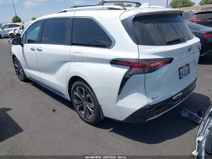 Vin: 5tderkec2ss289408, lot: 46317901, toyota sienna platinum 20253
