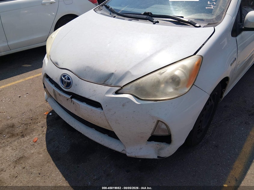 TOYOTA PRIUS C 2013 VIN JTDKDTB33D1532140