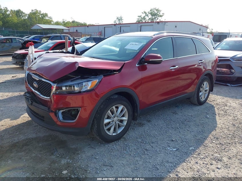 Vin: 5xypg4a30jg416572, lot: 46317938, kia sorento 2.4l lx 20182