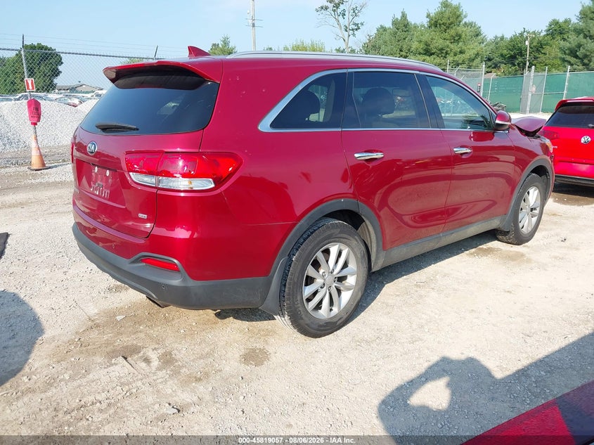 Vin: 5xypg4a30jg416572, lot: 46317938, kia sorento 2.4l lx 20184