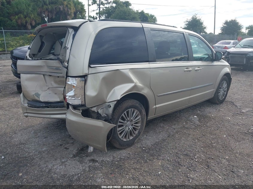 Vin: 2c4rc1cg3dr651714, lot: 46317941, chrysler town & country touring-l 20134