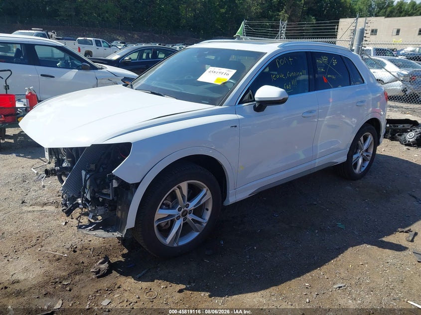 Vin: wa1decf38r1156178, lot: 46317997, audi q3 premium 45 tfsi s line quattro tiptronic 20242