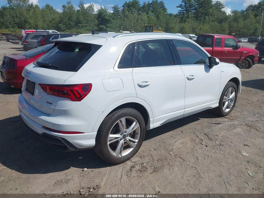 Vin: wa1decf38r1156178, lot: 46317997, audi q3 premium 45 tfsi s line quattro tiptronic 20244