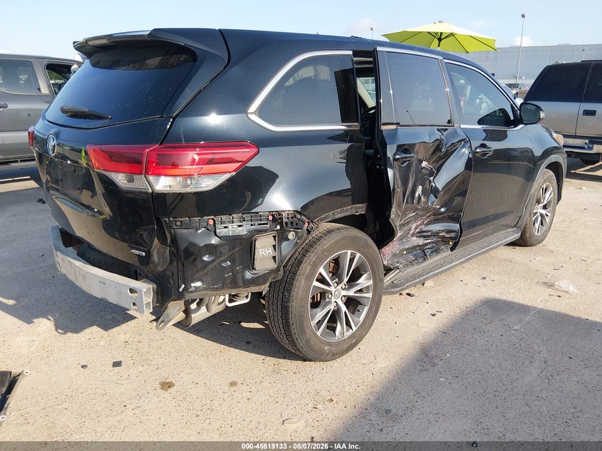 Vin: 5tdbzrfh1hs409021, lot: 46318014, toyota highlander le 20174