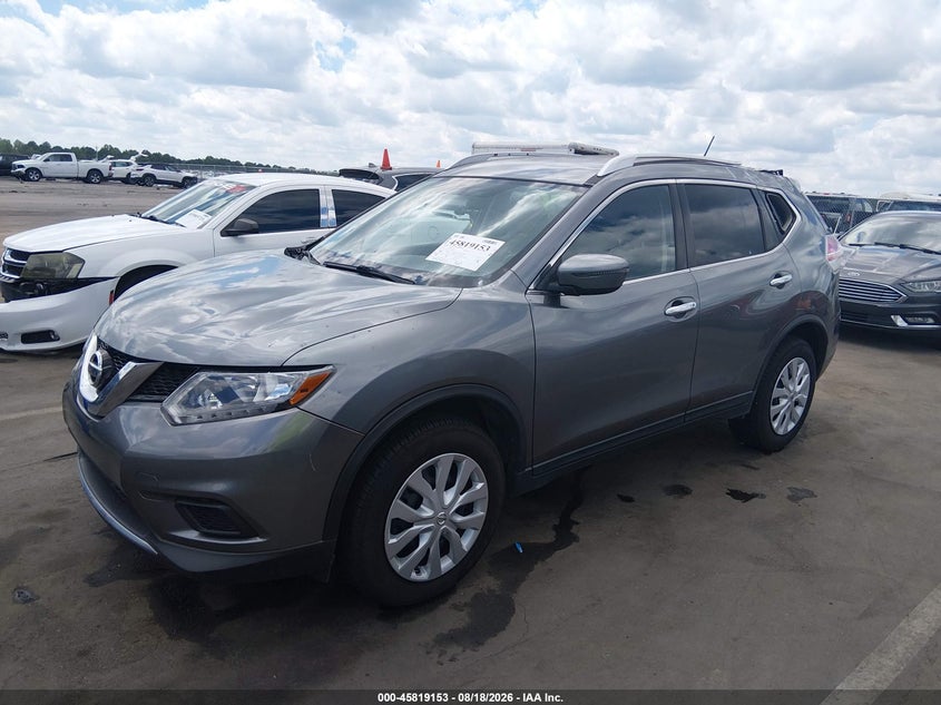 2016 Nissan Rogue, Стихия, IAAI, VIN KNMAT2MV7GP615630 — фото 2