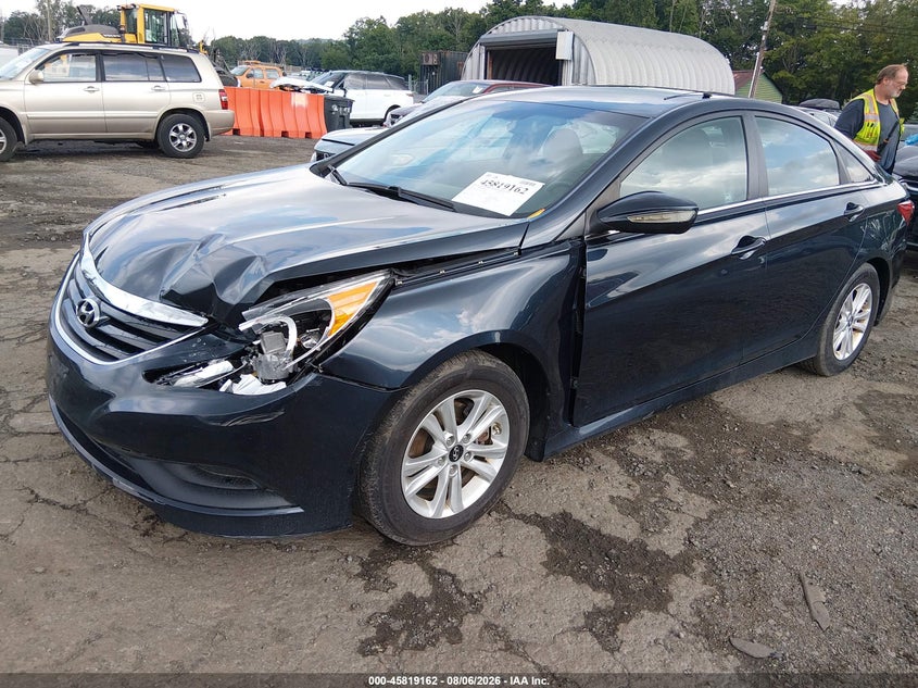 Vin: 5npeb4ac6eh847728, lot: 46318043, hyundai sonata gls 20142