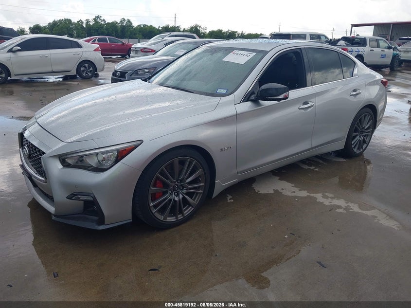 Vin: jn1fv7ap7jm460978, lot: 46318073, infiniti q50 3.0t red sport 400 20182