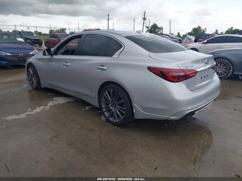Vin: jn1fv7ap7jm460978, lot: 46318073, infiniti q50 3.0t red sport 400 20183