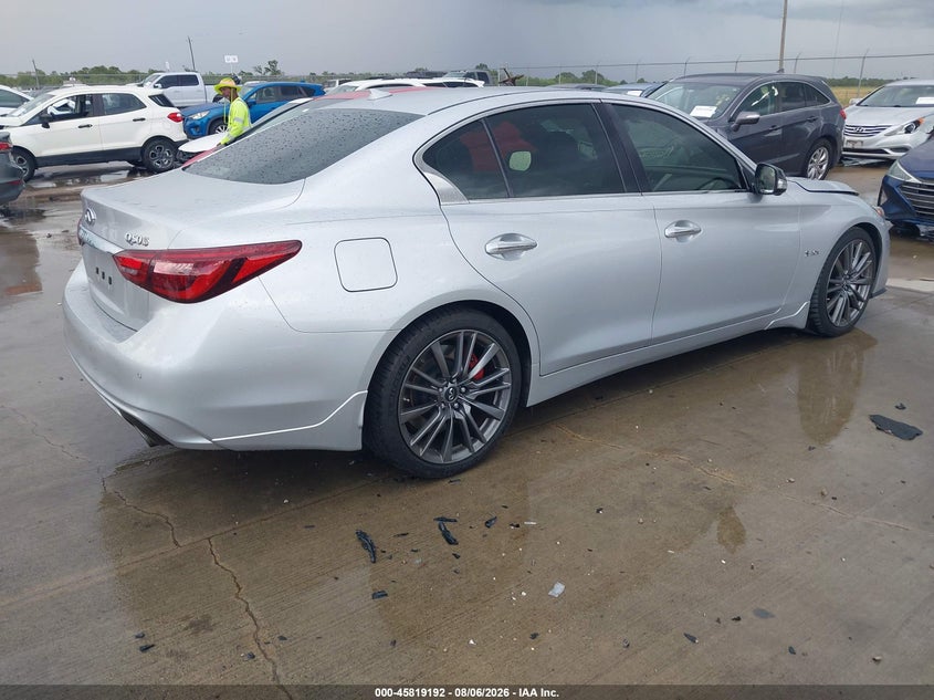 Vin: jn1fv7ap7jm460978, lot: 46318073, infiniti q50 3.0t red sport 400 20184