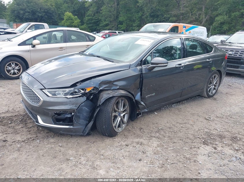 Vin: 3fa6p0ru3kr139091, lot: 46318141, ford fusion hybrid titanium 20192