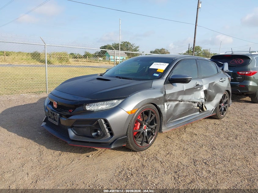 Vin: shhfk8g72lu200498, lot: 46318193, honda civic type r touring 20202