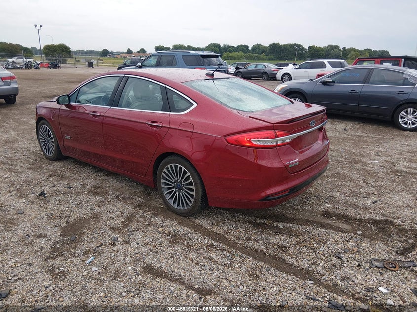 Vin: 3fa6p0su1hr239015, lot: 46318202, ford fusion energi platinum 20173
