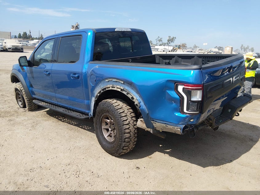Vin: 1ftfw1rtxkfa63105, lot: 46318207, ford f150 raptor 20193