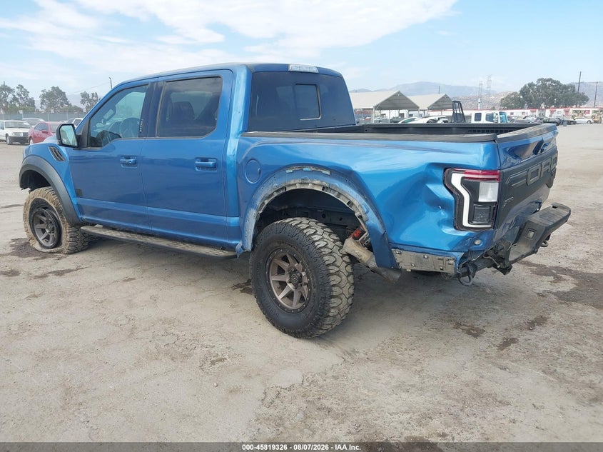 Vin: 1ftfw1rgxkfa63105, lot: 46318207, ford f150 raptor 20193