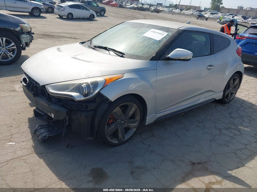Vin: kmhtc6ae0fu237344, lot: 46318285, hyundai veloster turbo 20152