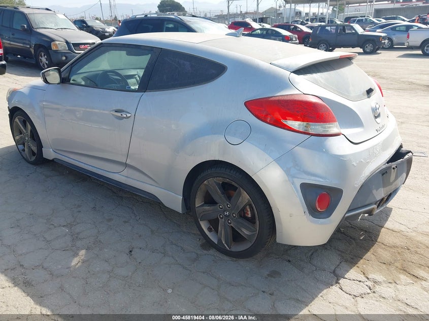Vin: kmhtc6ae0fu237344, lot: 46318285, hyundai veloster turbo 20153