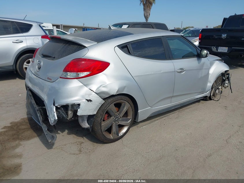 Vin: kmhtc6ae0fu237344, lot: 46318285, hyundai veloster turbo 20154