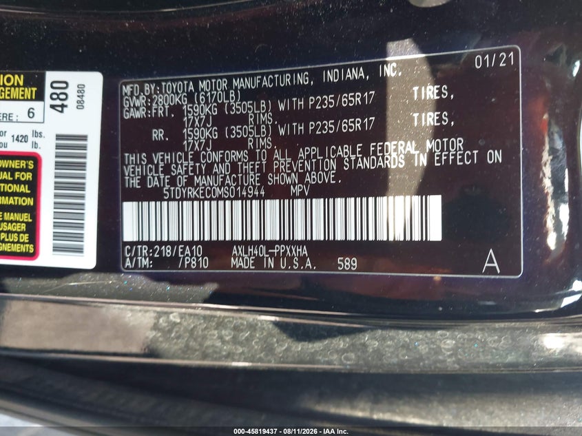 TOYOTA SIENNA - zdjęcie 9