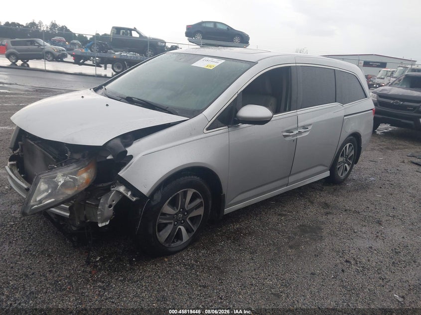 Vin: 5fnrl5h95eb090981, lot: 46318327, honda odyssey touring/touring elite 20142