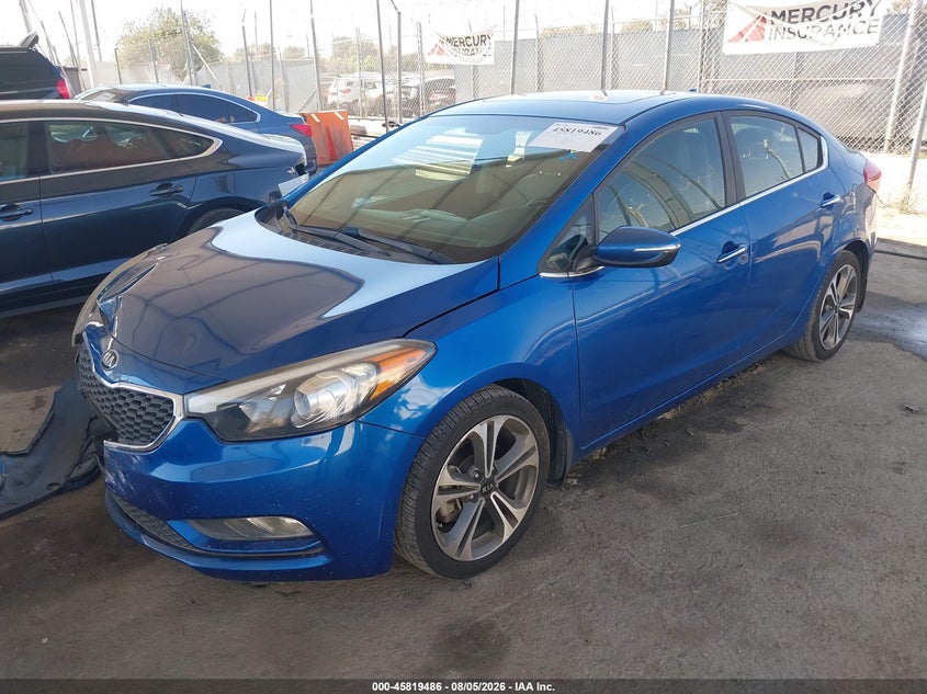 Vin: knafz4a87e5155535, lot: 46318367, kia forte ex 20142