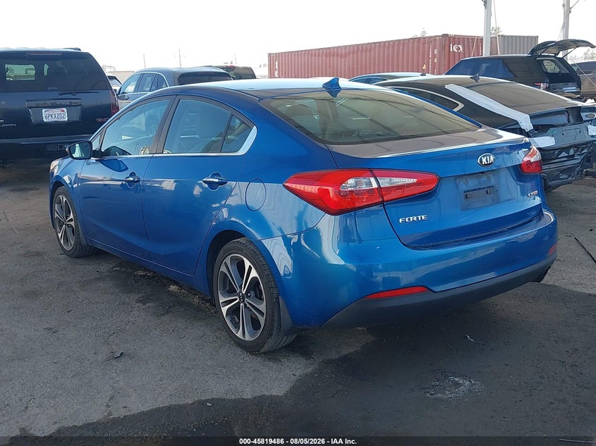 Vin: knafz4a87e5155535, lot: 46318367, kia forte ex 20143