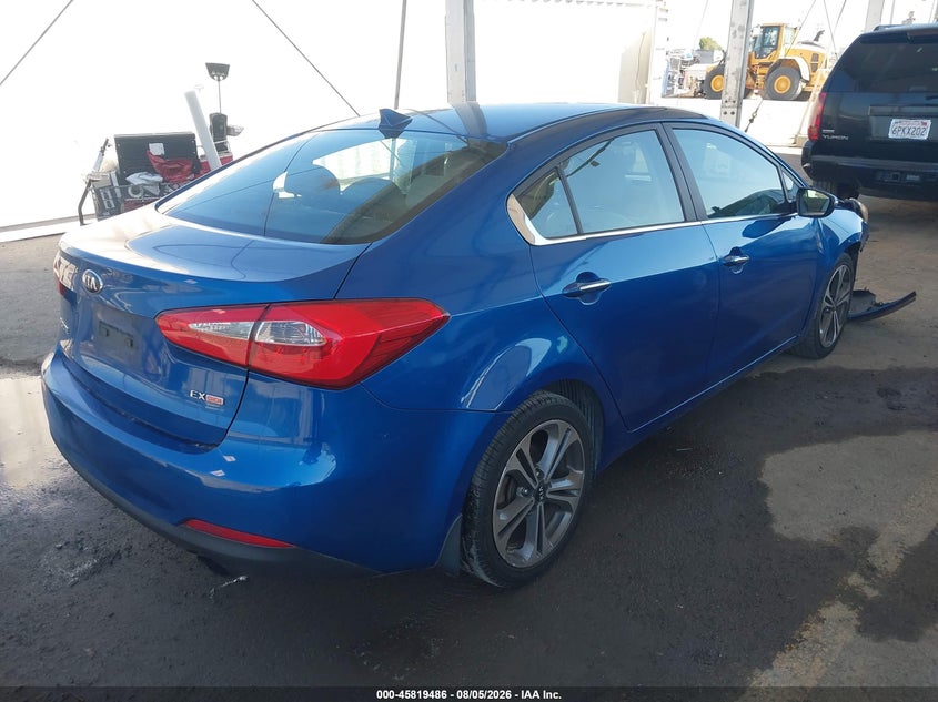 Vin: knafz4a87e5155535, lot: 46318367, kia forte ex 20144