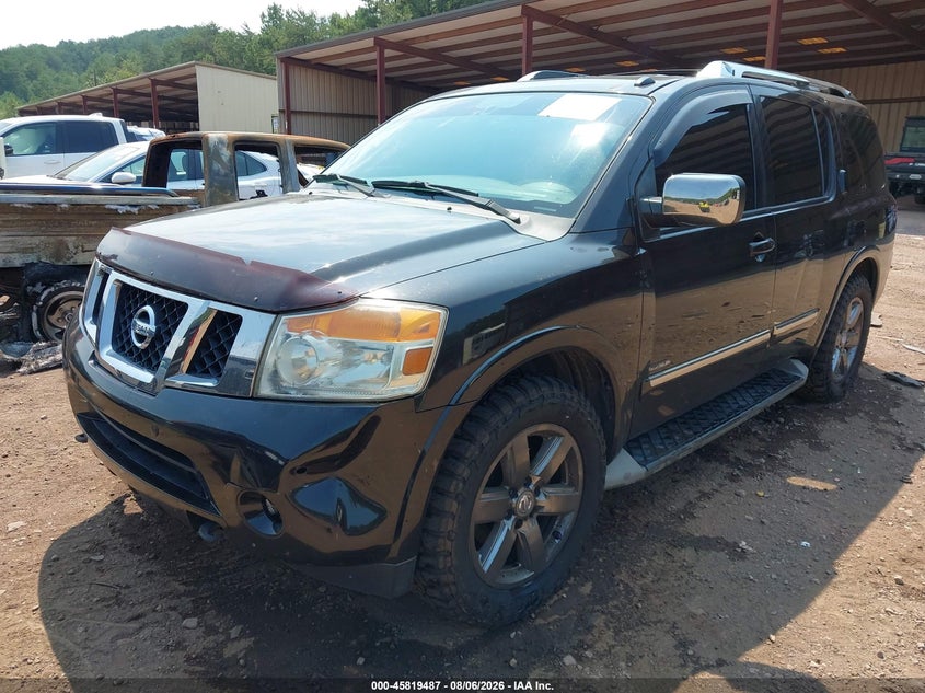 Vin: 5n1ba0nf1dn605054, lot: 46318368, nissan armada platinum 20132