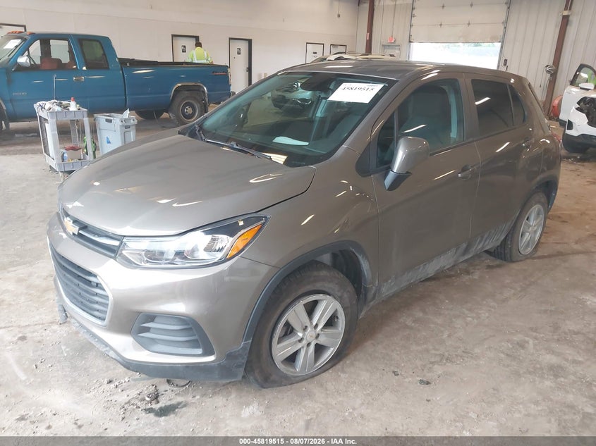 Vin: kl7cjnsb8mb345774, lot: 46318396, chevrolet trax awd ls 20212