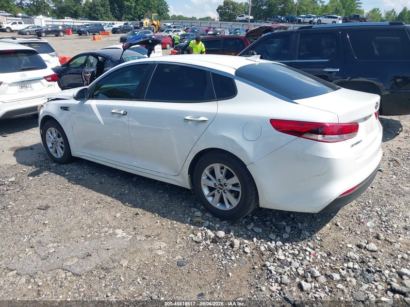 Vin: knagt4l39g5099608, lot: 46318398, kia optima lx 20163