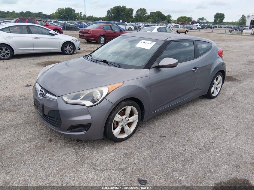Vin: kmhtc6ad5eu199857, lot: 46318418, hyundai veloster base w/black 20142
