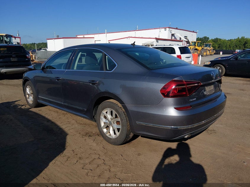 Vin: 1vwat7a38hc052755, lot: 46318435, volkswagen passat 1.8t s 20173