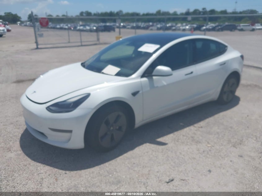 Vin: 5yj3e1ea1pf451150, lot: 46318458, tesla model 3 rear-wheel drive 20232