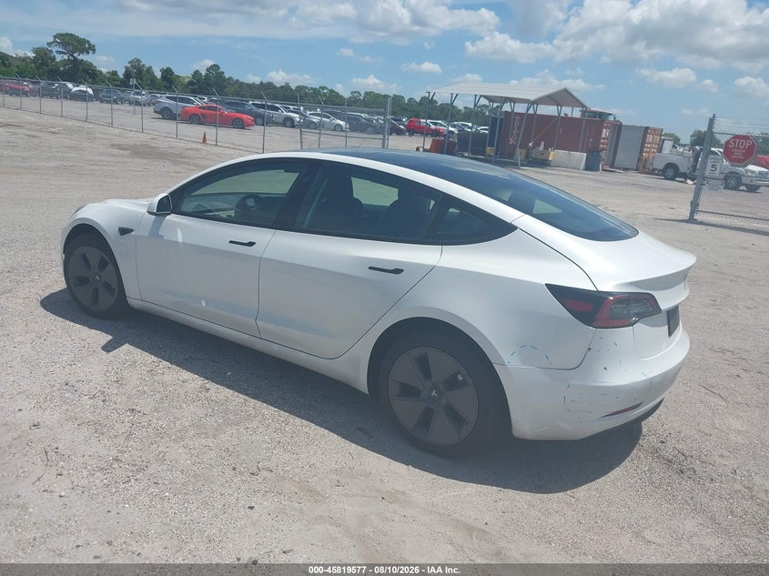 Vin: 5yj3e1ea1pf451150, lot: 46318458, tesla model 3 rear-wheel drive 20233