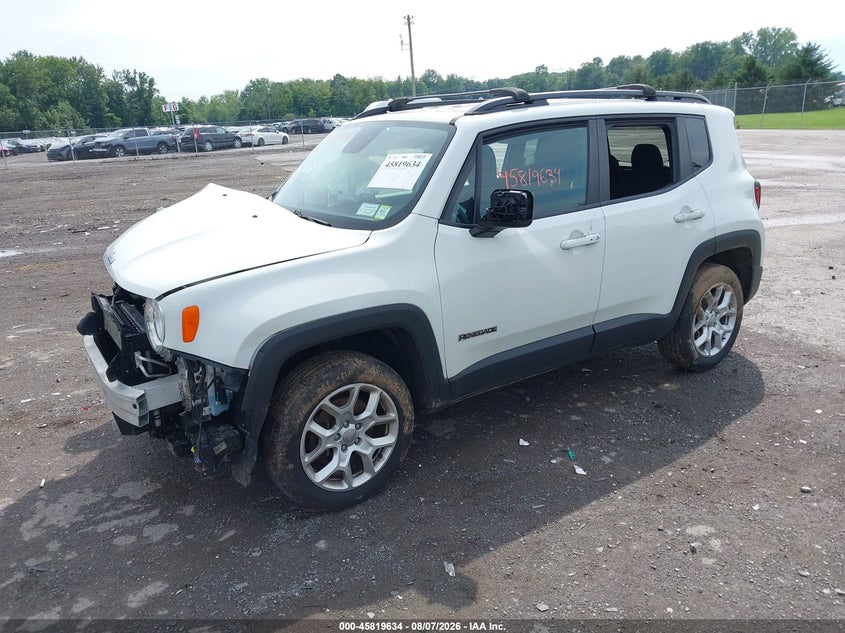 Vin: zaccjbbt5gpe19124, lot: 46318515, jeep renegade latitude 20162