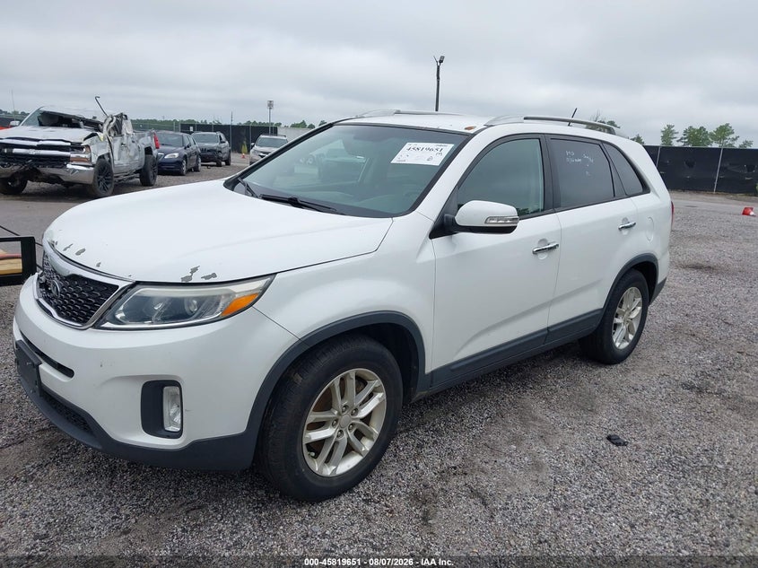 Vin: 5xykt3a60eg499565, lot: 46318532, kia sorento lx 20142