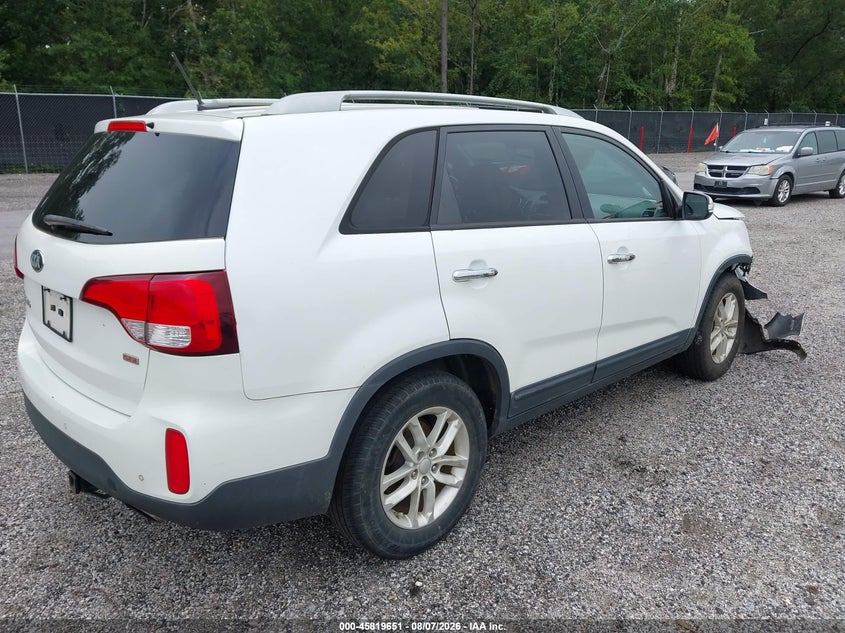 Vin: 5xykt3a60eg499565, lot: 46318532, kia sorento lx 20144
