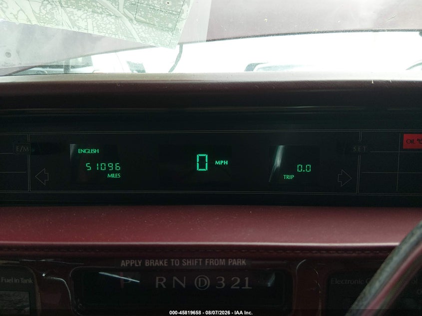 1992 CADILLAC FLEETWOOD auction photo 7