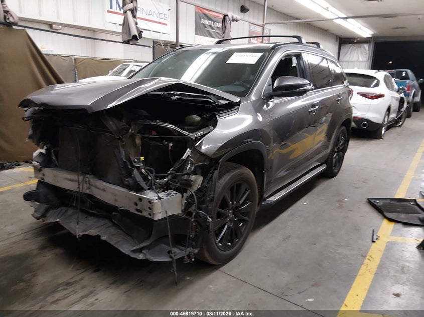 Vin: 5tdkzrfh7ks573655, lot: 46318592, toyota highlander se 20192